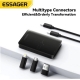 Комплект адаптерів Essager geometric multifunctional data cable storage box  black (ECJHZ-JH01-P)