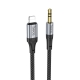 Аудiокабель HOCO UPA26 Fresh digital audio conversion cable iP Black