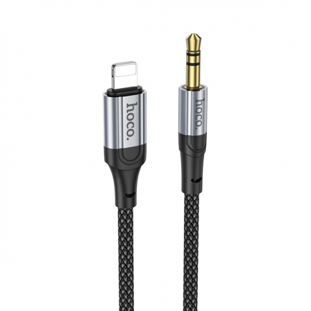 Аудiокабель HOCO UPA26 Fresh digital audio conversion cable iP Black