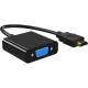 Адаптер ESSAGER Phantom HD Convertor (HDMI to VGA + Micro Power Cable + DC3.5 Audio Cable) Black