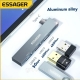 USB-hub ESSAGER (opp bag) Fengyang  3 in 1 Splitter Silver