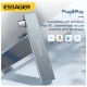 USB-hub ESSAGER (opp bag) Fengyang  3 in 1 Splitter Silver