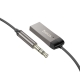 Bluetooth-ресивер HOCO E78 Benefit car AUX BT receiver with cable Black Metal Gray