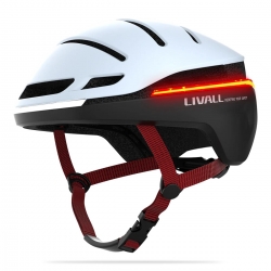Захисний шолом Livall EVO21 (L) White (58-62см), сигнал стопів, додаток, Bluetooth