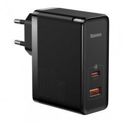 Мережевий зарядний пристрій Baseus GaN5 Pro Fast Charger Type-C+USB 100W Black (CCGP090201)