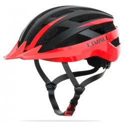 Захисний шолом Livall MT1 NEO (M) Black/Red (54-58см), акустика, мікрофон, сигнали поворотів та стопів, додаток, пульт BR80, Blu
