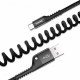 Кабель Baseus Fish eye Spring Data Cable For Type-C 3A 1M Black