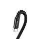 Кабель Baseus Fish eye Spring Data Cable For Type-C 3A 1M Black