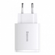 Мережевий зарядний пристрій Baseus Compact 2xUSB+USB-C 30W White (CCXJ-E02) 