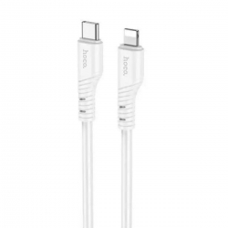 Кабель HOCO X97 Crystal color silicone charging data cable iP white