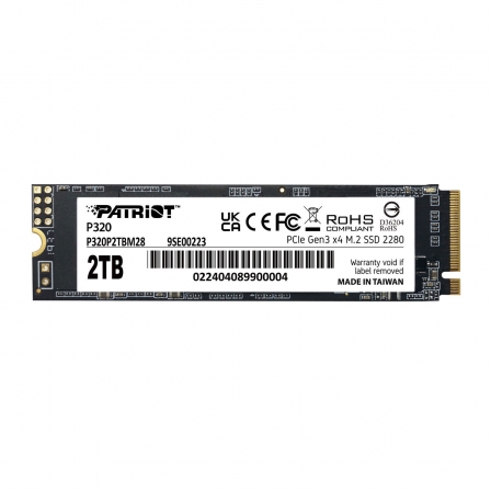 SSD M.2 Patriot P320 2TB NVMe 2280 Gen3.0 x4 3D TLC