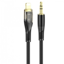 Аудiокабель HOCO UPA25 Transparent Discovery Edition Digital audio conversion cable iP Black