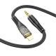 Аудiокабель HOCO UPA25 Transparent Discovery Edition Digital audio conversion cable iP Black