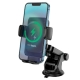 Тримач для мобільного з БЗП HOCO S35 Smart alignment wireless charging car holder Black