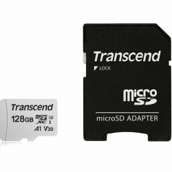 microSDXC (UHS-1) Transcend 300S 128Gb class 10 (adapter SD)