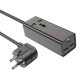 Мережевий подовжувач HOCO AC9A Talent PD30W(1C2A with 1 socket) desktop charger Black