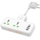 Мережевий подовжувач HOCO  AC11A Voyage 2-position expansion socket(1C3A) White