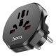 Мережевий зарядний пристрій HOCO AC6 Unimpeded universal conversion plug Black