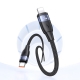 Кабель Usams US-SJ634 U85 Type-C To Lightning PD 30W Aluminum Alloy Fast Charging & Data Cable 1.2m black