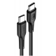 Кабель Usams US-SJ459 U43 Type-C TO Type-C 100W PDFast Charging & Data Cable 1.2m black