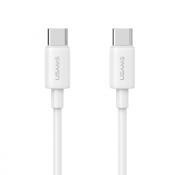 Кабель Usams SJ711 Type-C To Type-C 60W Fast Charging Data Cable white