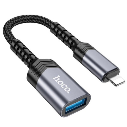 Перехідник адаптер HOCO UA24 iPhone для USB female 2.0 converter