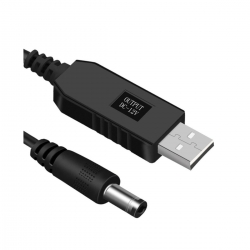 Кабель перетворювач USB-DC 5v-12v (1m)