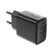 Мережевий зарядний пристрій ACEFAST A104 PD25W GaN single USB-C charger Black