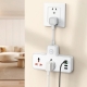 Мережевий подовжувач HOCO AC12 Reise 2-position expansion socket(PD30W/1C3A) (US) White