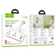 Мережевий подовжувач HOCO AC12 Reise 2-position expansion socket(PD30W/1C3A) (US) White