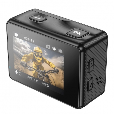 Екшен камера HOCO DV101 dual color screen sports camera Black