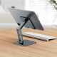 Тримач для мобiльного Baseus Desktop Biaxial Foldable Metal Stand (for Tablets) Grey