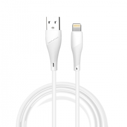 Кабель WUW-X196 USB Lightning 2,4А white