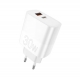 Зарядний пристрій WUW-C208 30W PD USB-C + USB QC3.0 18W white