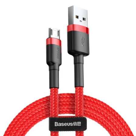 Кабель Micro USB Baseus Cafule Cable USB For MicroUSB 2.4A 1M Red (CAMKLF-B09)