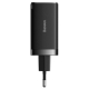 МЗП Baseus GaN5 Pro Fast Charger 2C+U 65W  EU  Black(Include：Baseus Xiaobai series fast charging Cable Type-C  to Type-C 100W(20