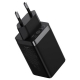 МЗП Baseus GaN5 Pro Fast Charger 2C+U 65W  EU  Black(Include：Baseus Xiaobai series fast charging Cable Type-C  to Type-C 100W(20