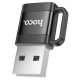 Адаптер HOCO UA31D USB male to Type-C female USB2.0 adapter Black