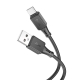 Кабель HOCO X101 Assistant silicone charging data cable Type-C Black