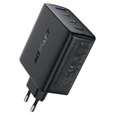 Мережевий зарядний пристрій ACEFAST A94 PD100W GaN (3*USB-C+USB-A) charger  Black