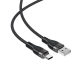 Кабель ACEFAST C11-04 USB to Type-C 3A, 1.2m,  nylon + PVC, zinc connectors, Black