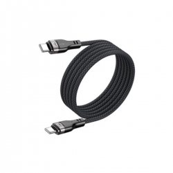 Кабель ACEFAST C11-03 Type-C to Type-C 3A, 60W, 1.2m, nylon + PVC, zinc connectors, Black