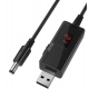 Кабель перетворювач USB-DC 5v to 9v/12v (1m)