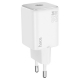 Мережевий зарядний пристрій HOCO N40 Mighty single port PD20W charger set(C to iP) White