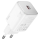 Мережевий зарядний пристрій HOCO N40 Mighty single port PD20W charger set(C to iP) White