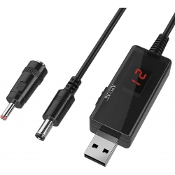 Кабель перетворювач USB-DC 5v to 9v/12v (1m) + перехідник 3.5mm