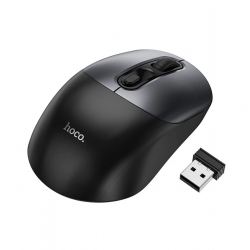 Миша Hoco GM28 2.4G business wireless mouse Black Metal Gray