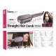 Гребінець для випрямлення волосся з цифровим дисплеєм HOCO HP44 Electric straightening hair comb with digital display(EU) Rose r