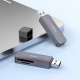 Картрідер HOCO HB45 Spirit 2-in-1 USB 3.0 card reader Metal Gray