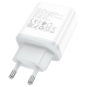 Мережевий зарядний пристрій HOCO C105A Stage dual port PD20W+QC3.0 charger White